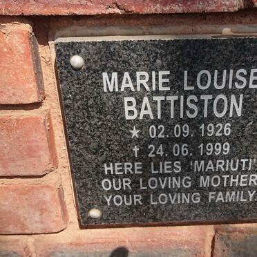BATTISTON Marie Louise 1926-1999