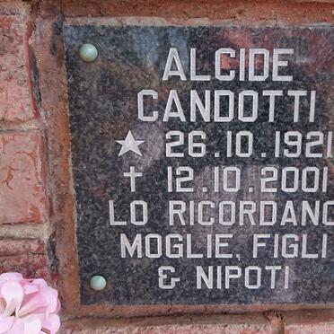 CANDOTTI Alcide 1921-2001