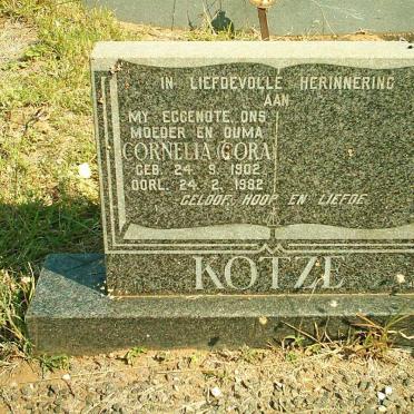 KOTZE Cornelia 1902-1982