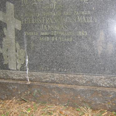 JANSSENS Petrus Franciscus Maria -1963