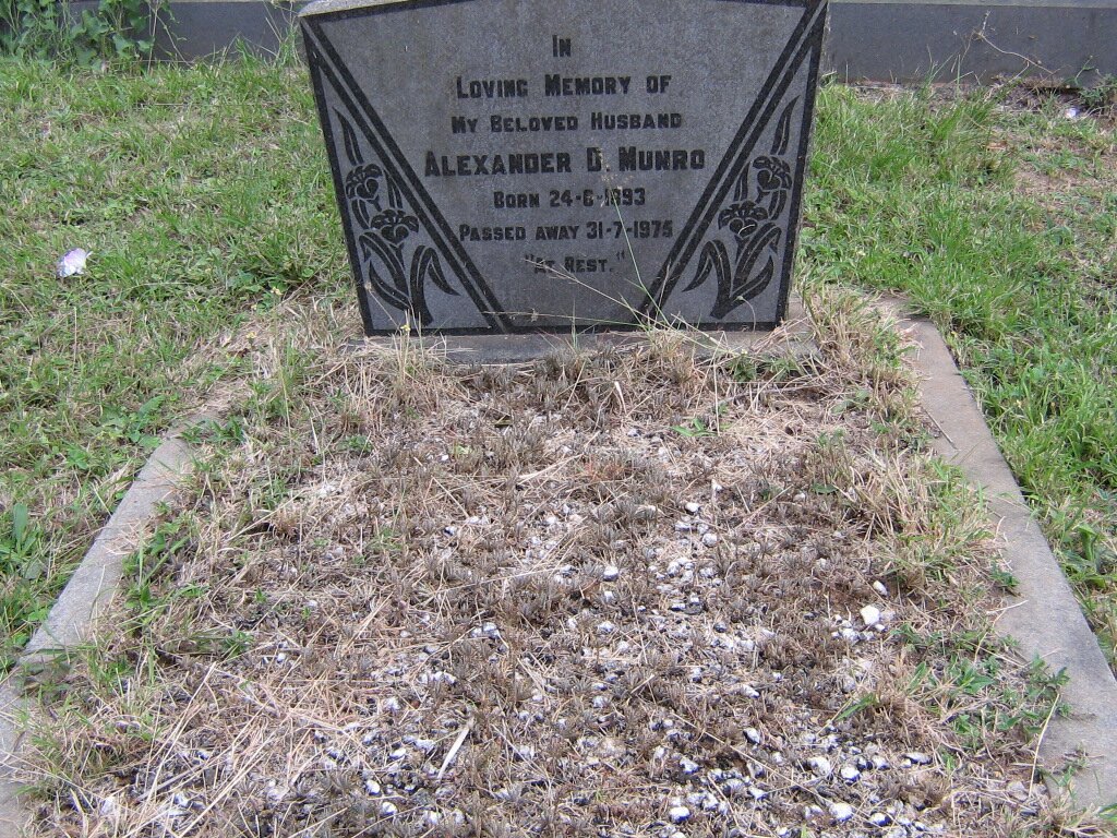 MUNRO Alexander D. 1893-1975