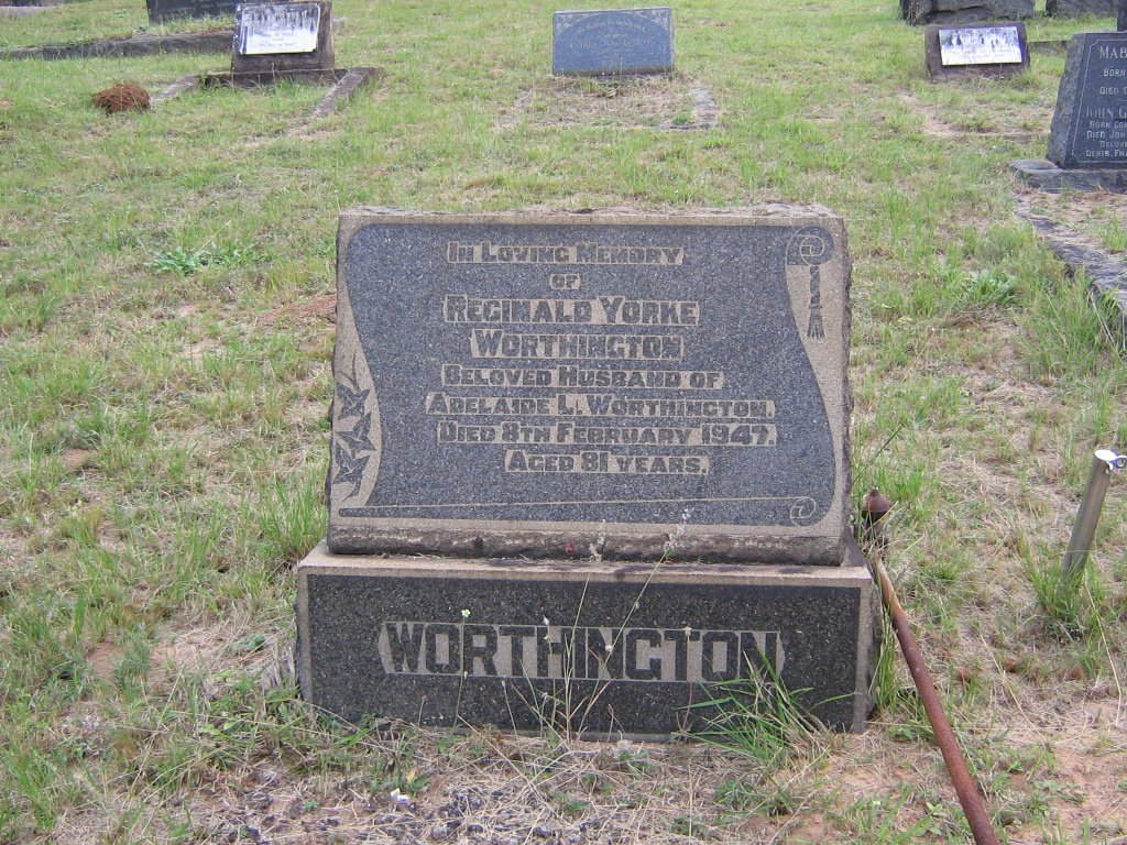 WORTHINGTON Reginald Yorke -1947