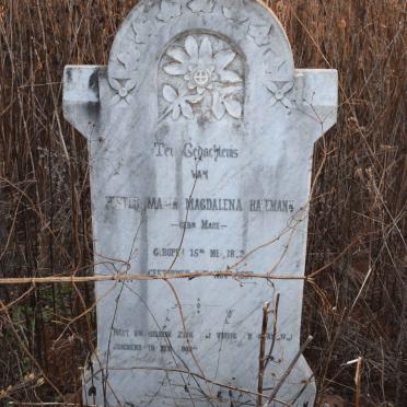 HAVEMANN Hester Maria Magdalena nee MARE 1822-1907