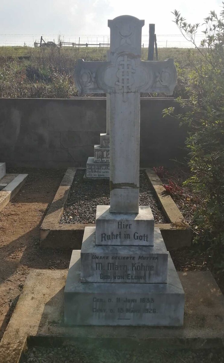 KOHNE Marie Margarethe nee VON ELLING 1833-1926