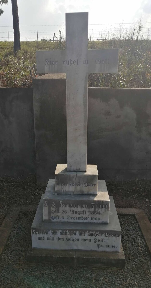 KOHNE Johannes Heinrich Friedrich 1864-1960