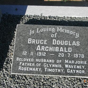 ARCHIBALD Bruce Douglas 1912-1978