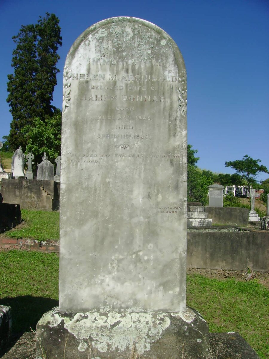 ARCHIBALD Helen M. 1843-1880