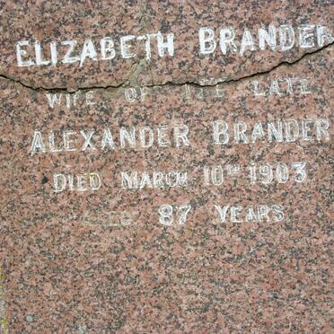 BRANDER Elizabeth -1903