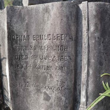 BREMNER Norman Bruce 1882-1883