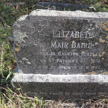 BAIRD Elizabeth Mair 1879-1956