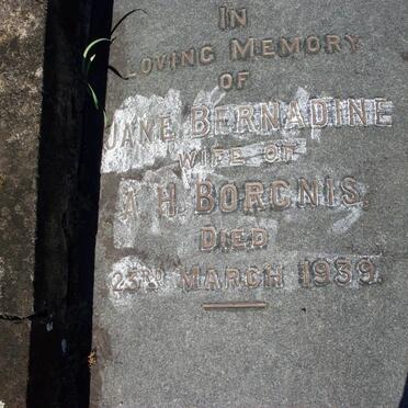 BORGNIS Jane Bernardine -1939