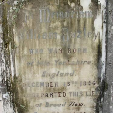 BAZLEY William 1846-1908