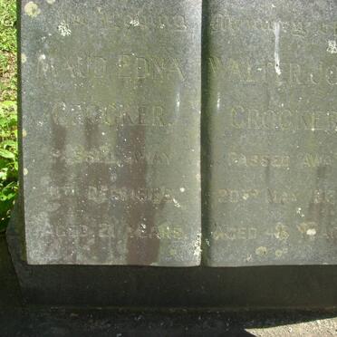 CROCKER Walter John -1930 &amp; Maud Edna -1928