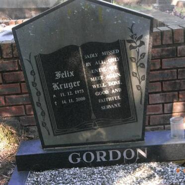 GORDON Felix Kruger 1973-2000