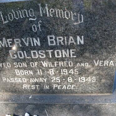 GOLDSTONE Mervin Brian 1945-1945