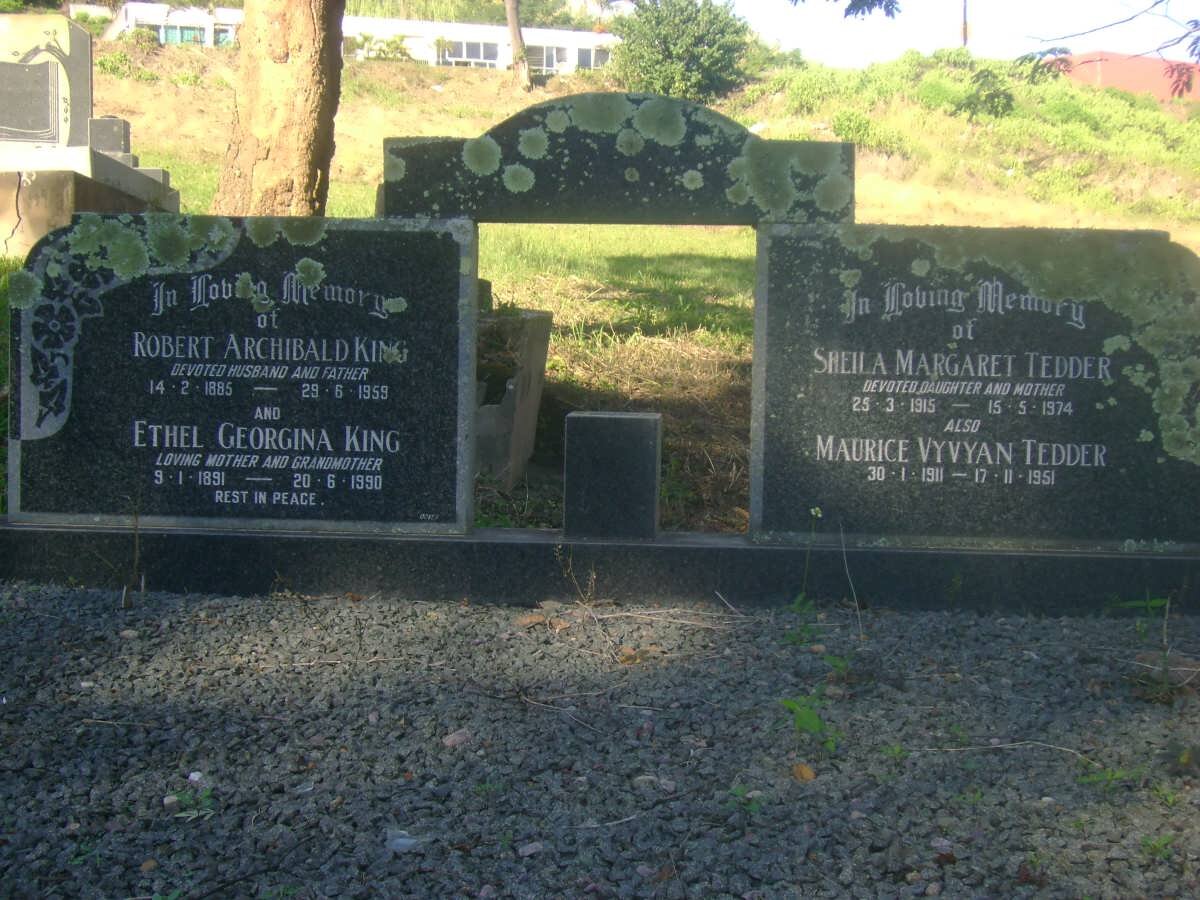 KING Robert Archibald 1885-1959 &amp; Ethel Georgina 1891-1990 :: TEDDER Maurice Vyvyan 1911-1951 &amp; Sheila Margaret 1915-1974