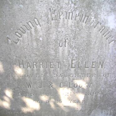 LOOSE Harriet Ellen -1895