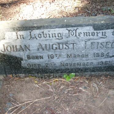 LEISEGANG Johan August 1884-1961