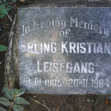 LEISEGANG Erling Kristian 1905-1984