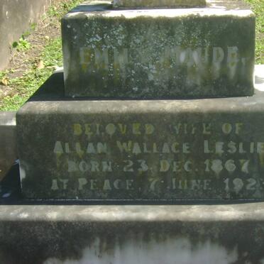 LESLIE Emily Maude 1867-1923 