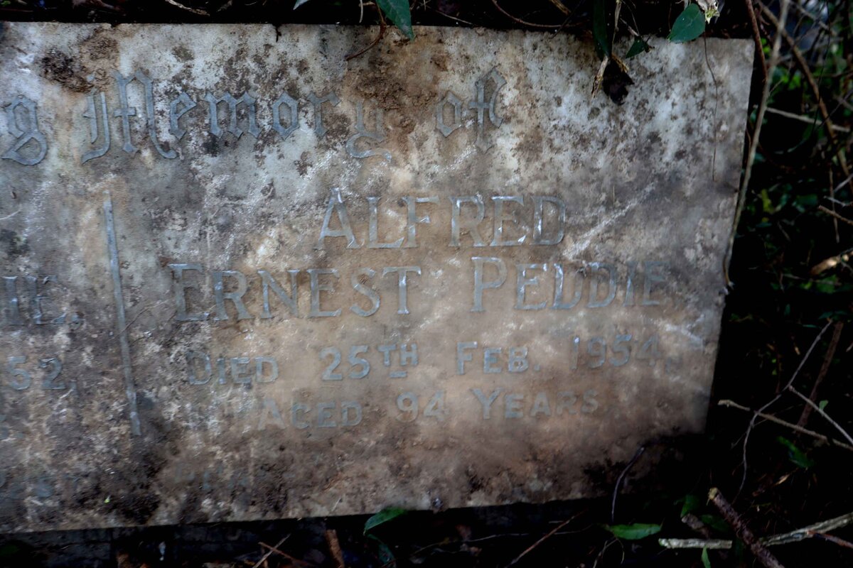 PEDDIE Alfred Ernest -1954 & Willhemina -1952 _2