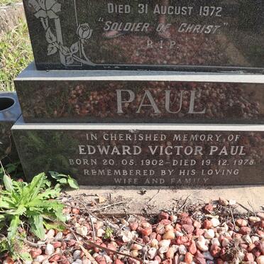 PAUL Edward Victor 1902-1978