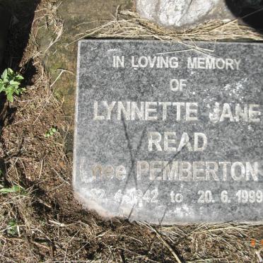 READ Lynette Jane nee PEMBERTON 1942-1999