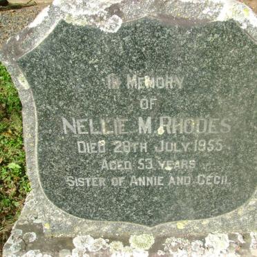 RHODES Nellie M. -1955