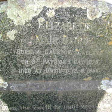 BAIRD Elizabeth Mair 1879-1956