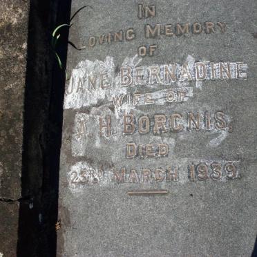 BORGINIS Jane Bernardine -1939