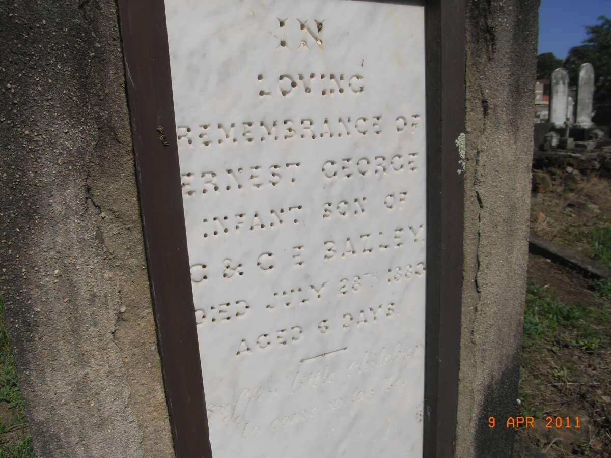 BAZLEY Ernest George 1883-1883