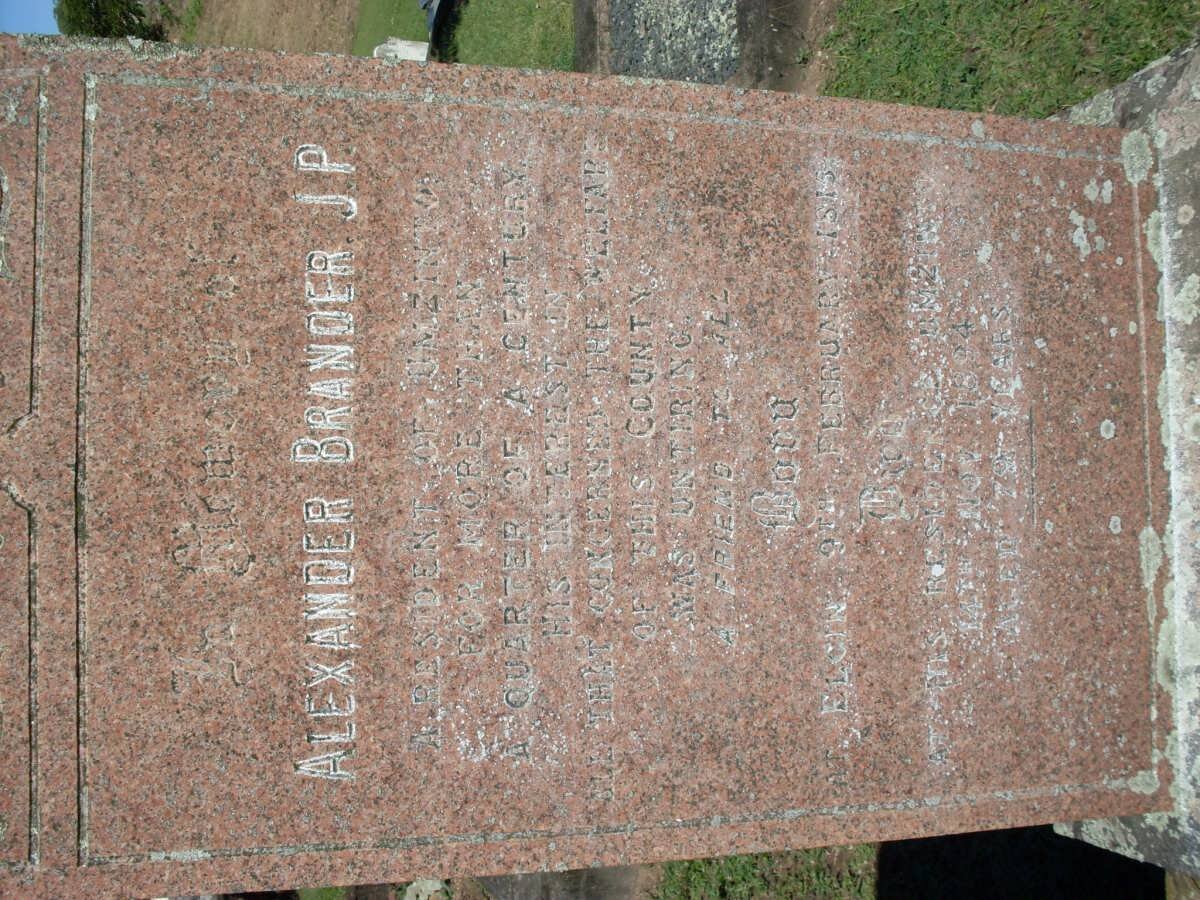 BRANDER Alexander 1815-1894