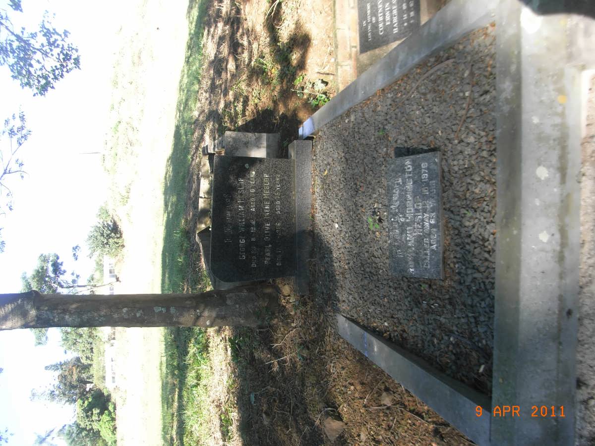 HESLOP George William -1992 &amp; Pearl Olive -1966 :: HESLOP Rowland Mornington -1979