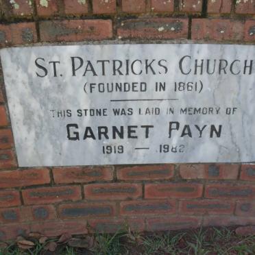 PAYN Garnet 1919-1982
