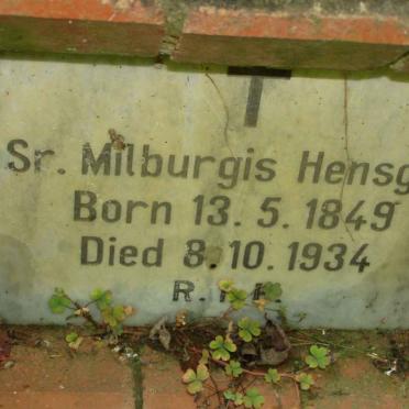 HENSGEN Milburgis 1849-1934