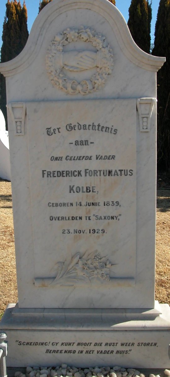 KOLBE Frederick Fortunatus 1839-1929