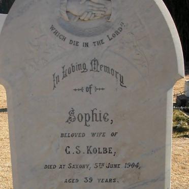 KOLBE Sophie -1904