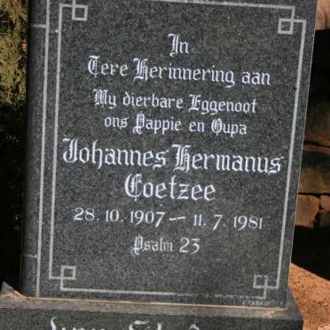 STADEN Johannes Hermanus Coetzee, van 1907-1981