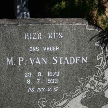 STADEN M.P., van 1873-1933