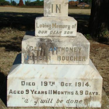 BOUCHER Geo Anthoney Joseph -1914