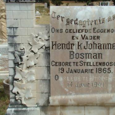 BOSMAN Hendrik Johannes 1865-1941