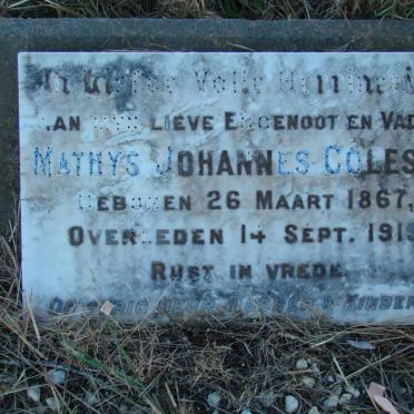 COLESKY Mathys Johannes 1867-1919
