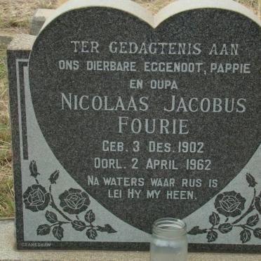 FOURIE Nicolaas Jacobus 1902-1962
