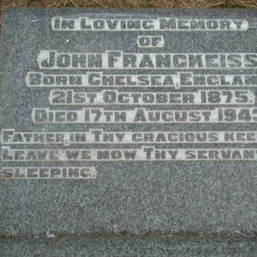 FRANCKEISS John 1875-1943