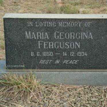 FERGUSON Maria Georgina 1850-1934