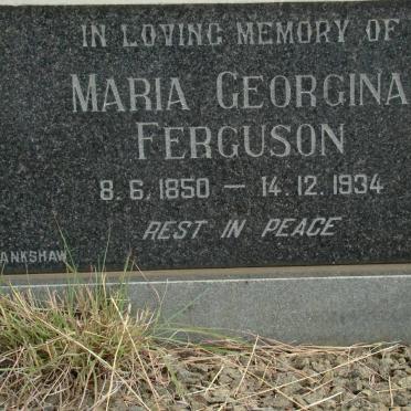 FERGUSON Maria Georgina 1850-1934