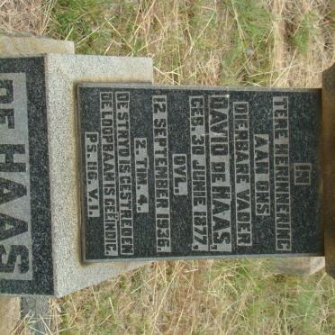 HAAS David, de 1877-1936