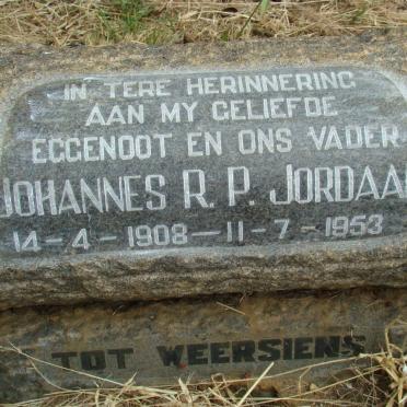JORDAAN Johannes R.P. 1908-1953