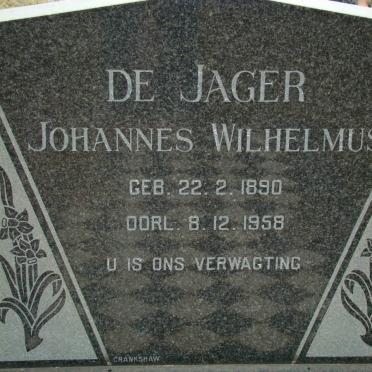 JAGER Johannes Wilhelmus, de 1890-1958