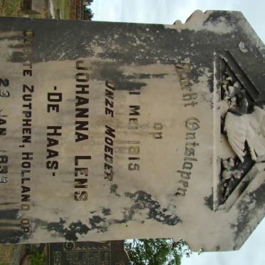 LENS Johanna nee DE HAAS 1833-1915